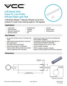 LFB Series 3mm Data Sheets