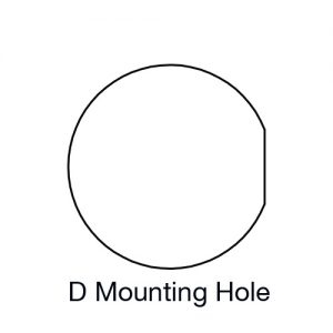 Panel Mount Indicator D Mounting Hole