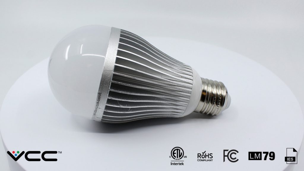 9 watt LED Light Bulb Dual AC/DC Operation Compliant for Fully