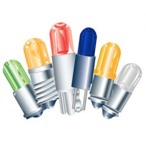 T-1 3/4 Sub-Miniature LED - Direct Incandescent Replacement Lamp, VCC