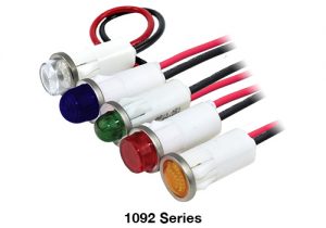 1092 Panel Mount Indicator LED pilot light clear blue green red amber