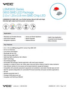 VCC SMD LED Low Profile Surface Mount LED