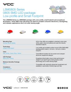 VCC SMD LED Low Profile Surface Mount LED