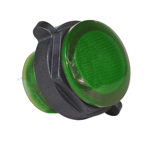 LED Panel Mount Indicator Green 22mm Round 120V Quick Disconnect ...
