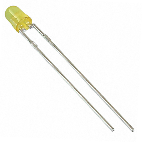 Through Hole Yellow 3mm T-1 2 mA 5 X LED 2.4 V 585 nm Low Current 