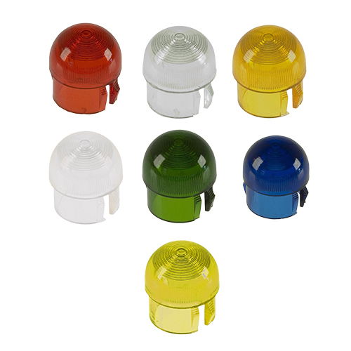 Lens Cap Yellow Fesnel Dome Fits T-1 3/4 (5mm) LED Snap In - VCC
