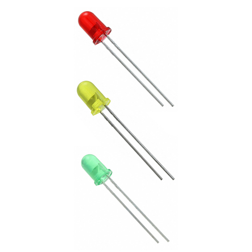 Red or Yellow 5mm PCB Right Angle Horizontal LEDs