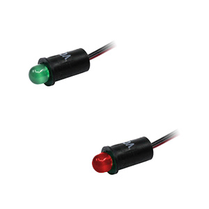 25 item VISUAL COMMUNICATIONS 5100H5 5100H Series Green 50° 30 mcd 2.2 V Snap Fit Panel Mount LED Indicator s 